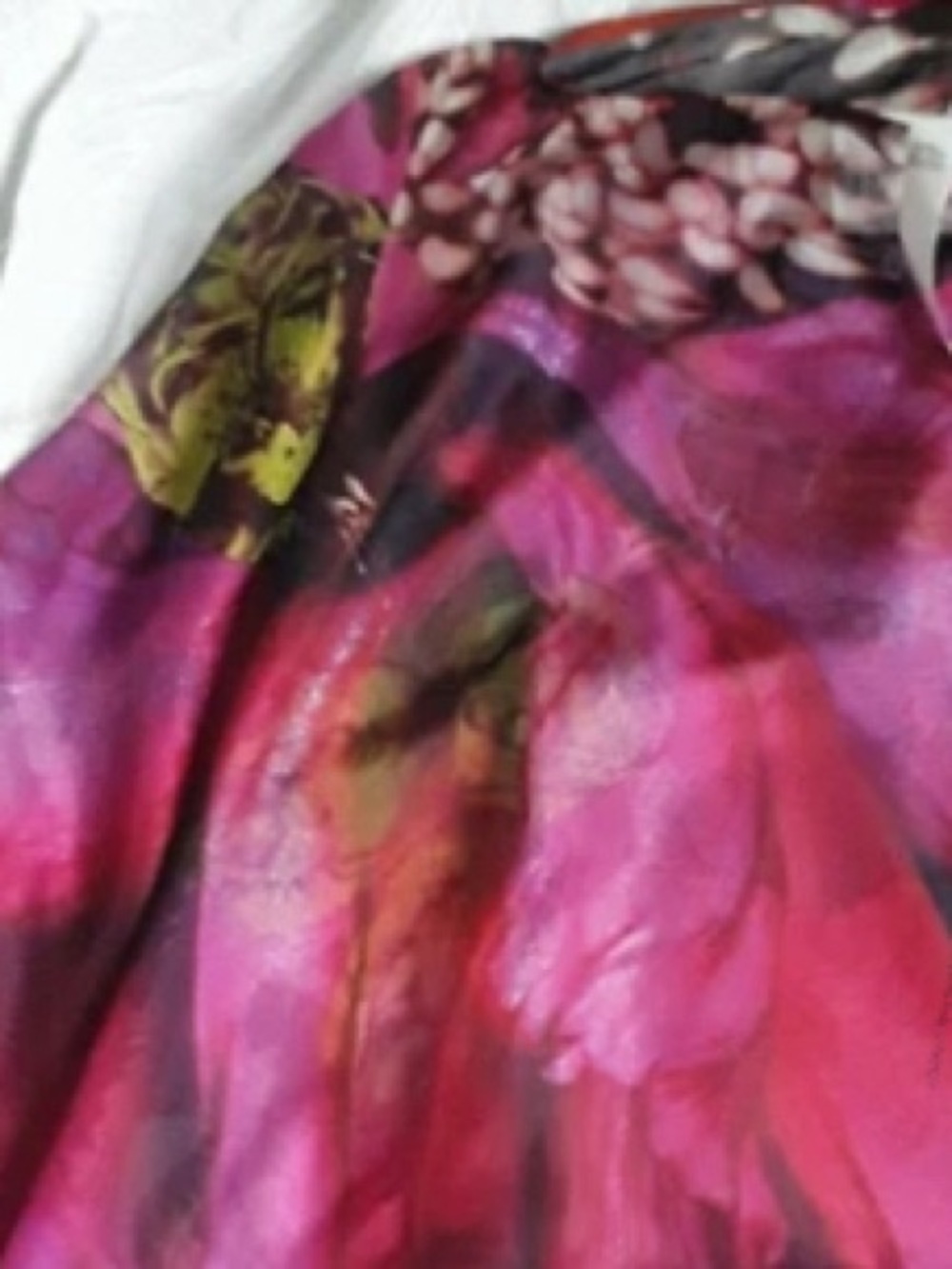 Roberto Cavali Pink & Orange Floral Tie-Waist Kaftan Top size EU 46 - Picture 4 of 4